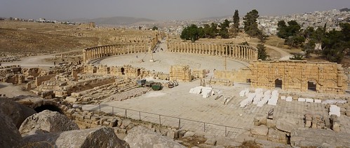 The Forum, the Roman Ruins of Jerash, Jordan.
