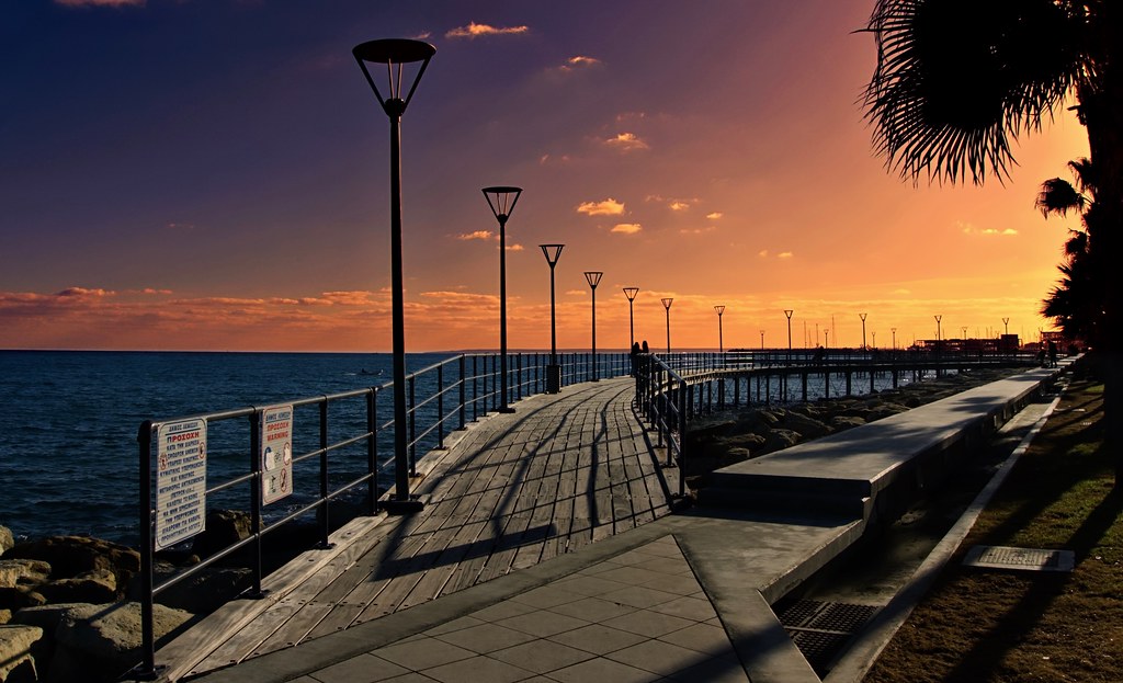 Sunset promenade - Limassol, Cyprus