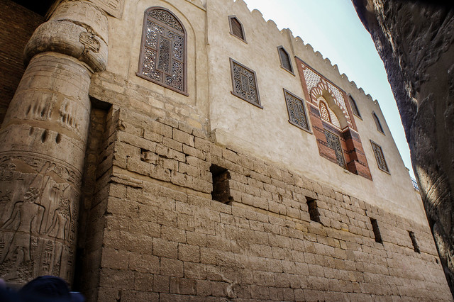 An old mosque in ancient Egypt's Luxor temple complex