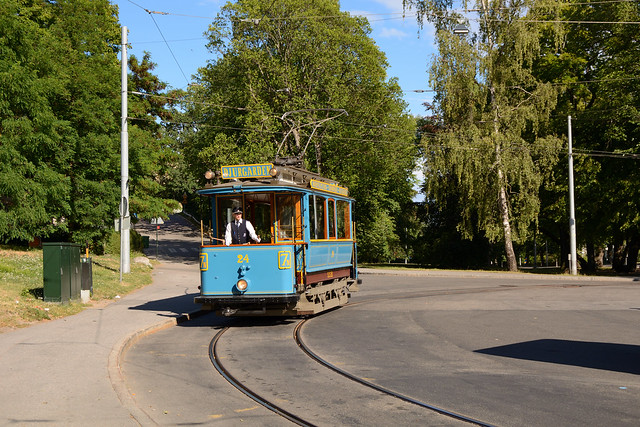 Stockholms Spårvägar Wagon 24 at Djurgården-Skansen
