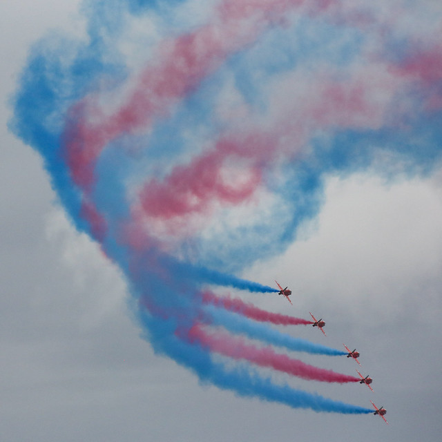 Red Arrows at Sidmouth August 2018