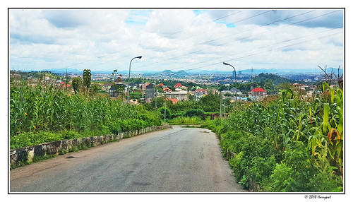 part of asokoro by harrypwt, corn field and newly developed area on the hill, outskirt of abuja.harrypwt abuja nigeria africa afr