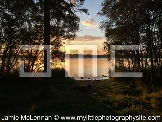 Sunset Sky on the Shore of the Loch of Skene