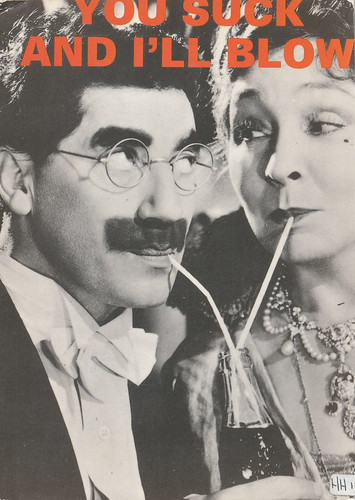 Groucho Marx and Margaret Dumont in A Night at the Opera (1935)