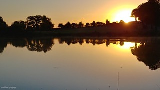 Sonnenaufgang am Teich (unbearbeitet) - (sunrise at the pond, unprocessed)