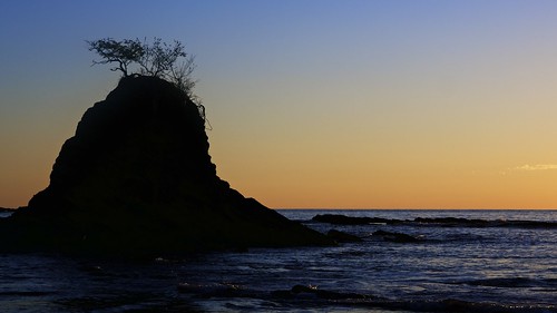 twilight playacarrillo nicoyapeninsula ocean sky landscape beach sand water sunset rock guanacaste costarica dusk