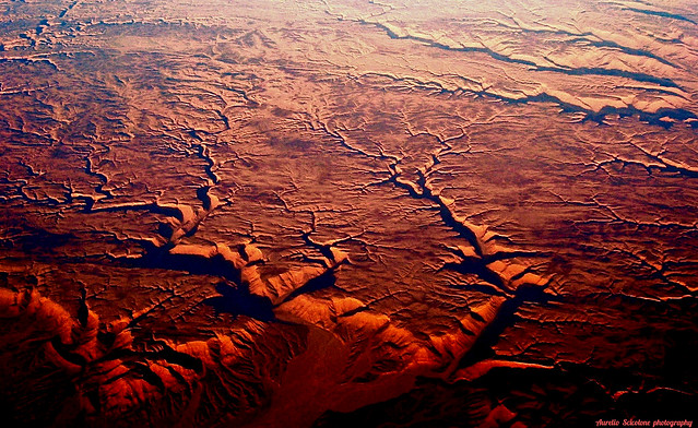egyptian desert - aerial view