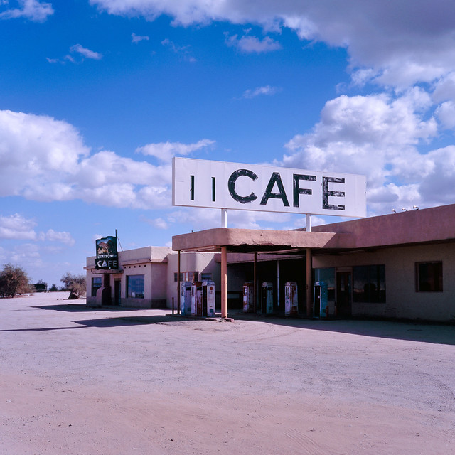 cafe. desert center, ca. 2018.
