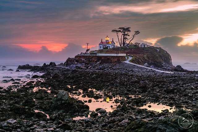 Sunset and Low Tide at Battery Point
