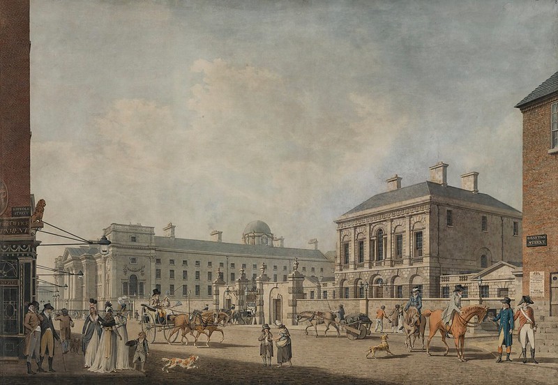James Malton (1761-1803) - View of the Provost's house and Trinity College, Dublin (1796)