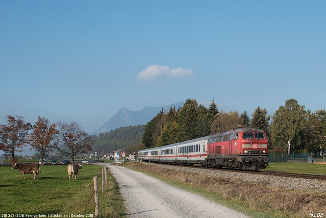 218 343-2 DB Fernverkehr | Altstädten | Oktober 2018
