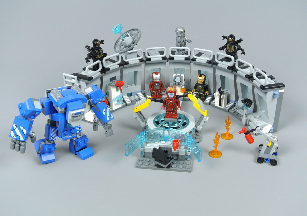 iron man hall of armor lego set