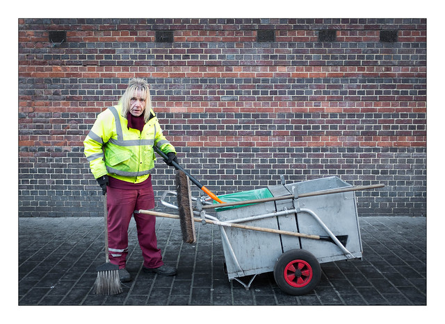 Street Cleaner, North London, England.
