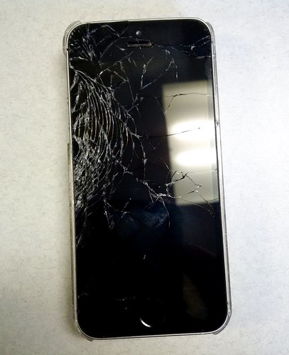 shattered iPhone screen