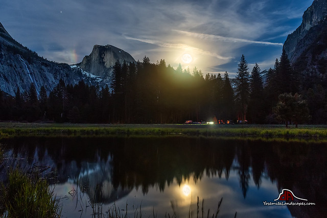 Moonrise over Yosemite