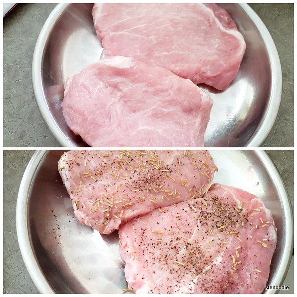  seasoned pork chops