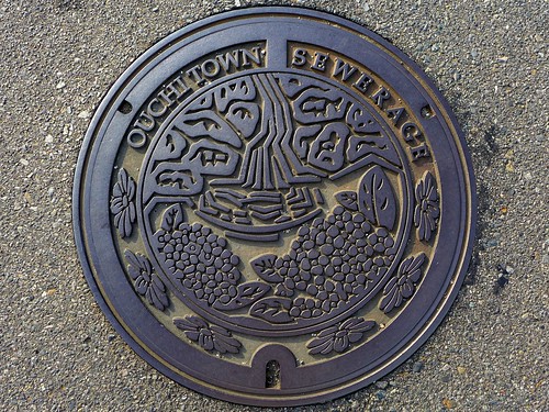 Ouchi Saga, manhole cover （佐賀県相知町のマンホール）