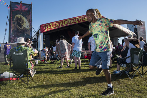 Dancing Man 504 at Jazz Fest day 2 on April 26, 2019. Photo by Ryan Hodgson-Rigsbee RHRphoto.com