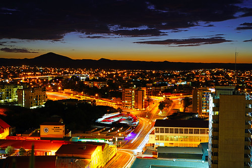 Windhoek skyline at the golden hour, Namibia by Andrey Sulitskiy, windhoek namibia