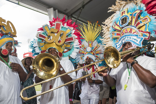 The Bahamas Junkanoos at Jazz Fest day 6 on May 3, 2019. Photo by Ryan Hodgson-Rigsbee RHRphoto.com