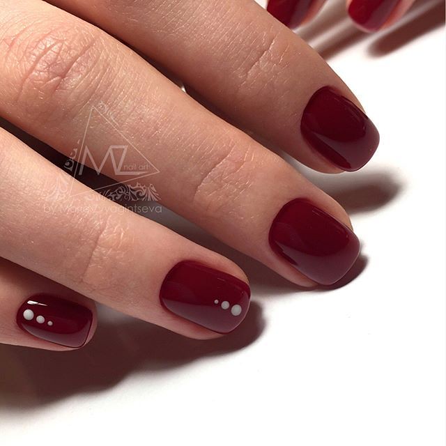 Burgundy Nails, Nail polish, Nail art | Burgundy Nails | Artificial nails,  Gel nails, Hand model
