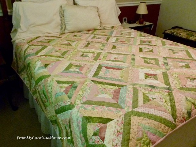 Pink String Quilt at FromMyCarolinaHome.com