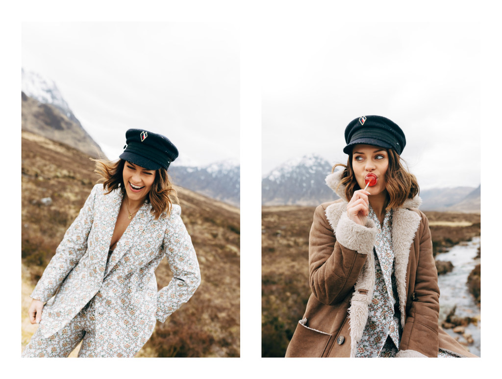 The Little Magpie Glencoe Scotland Fashion Shoot Mulberry Sandro Needle & Thread