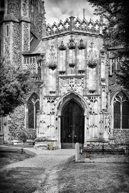 main door | Woolpit Church | Suffolk