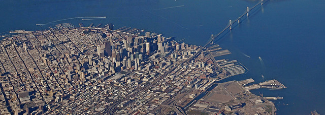 Downtown San Fransisco from the air 2005