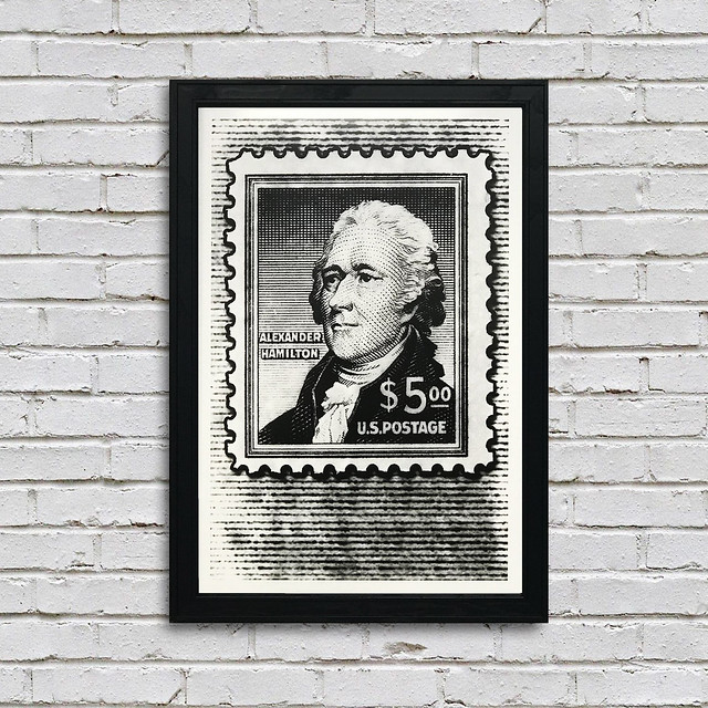 Alexander Hamilton Postage Stamp Art Posters