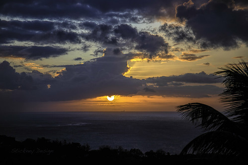 sunset tt tobago caribbean outside clouds reef palm tree ship horizon island tropical westindies breeze hughstickney stickneydesign caribe lifelover4