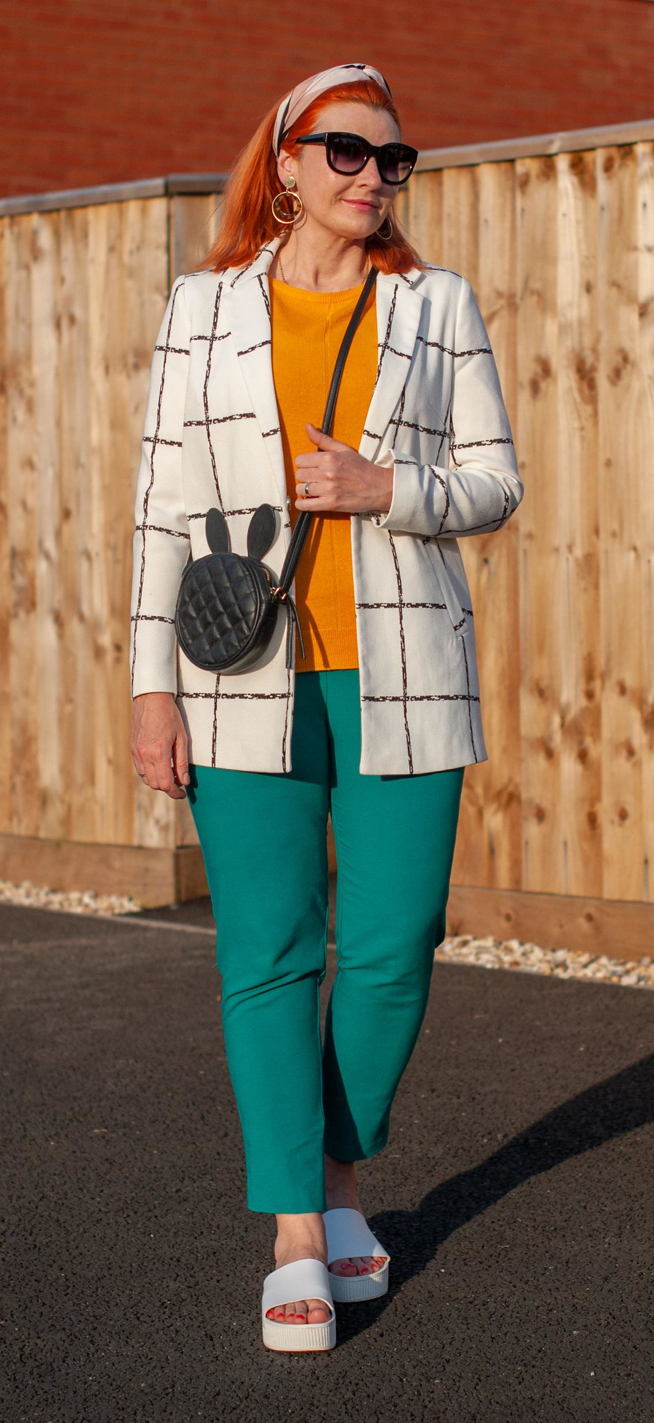 Fashion Over 40: Why You Should Try Orange, Green and White (and Marmite Shoes) | Not Dressed As Lamb, over 40 style blog