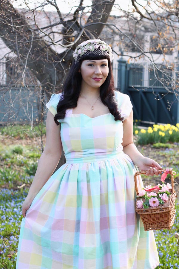 pastel vintage dress