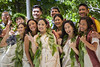 Eleven new kauka (doctors) are cloaked in their personally-decorated kīhei at the 2019 Kihei Ceremony for Native Hawaiian doctors.