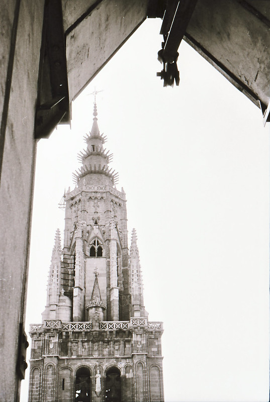 Vista tomada desde las zonas superiores de la catedral en los años 60. Fotografía de Victoriano de Tena Sardón