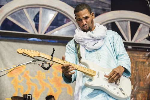 Mdou Moctar of Niger at the Blues Tent during Jazz Fest day 4 on April 28, 2019. Photo by Ryan Hodgson-Rigsbee