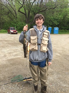 Photo of boy with trout