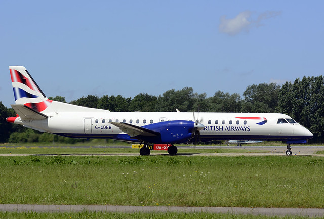 G-CDEB Saab2000 cn 036 Eastern Airways (BA CityFlyer) 140611 Rotterdam-The Hague 1004