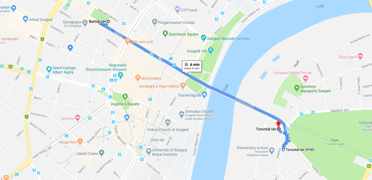 A szegedi tömegközlekedés felkerült a Google Maps-re