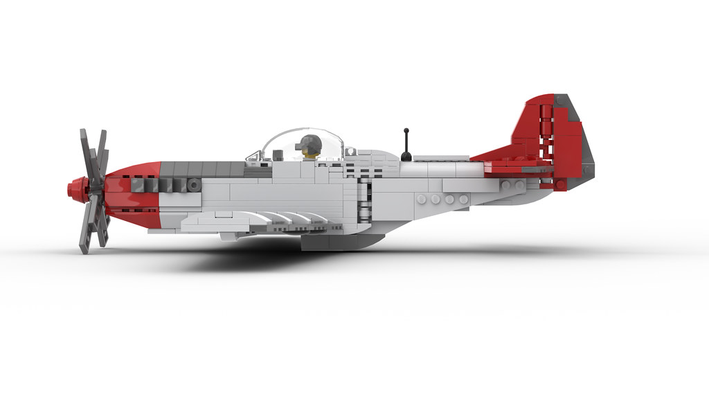 LEGO WW2 P-51D Mustang 1:33. lego p 51 mustang. 