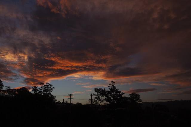 Sunset sky at Merimbula 1st May 2019