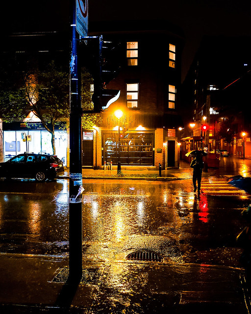 Knox Bar in Rainstorm (Montreal)