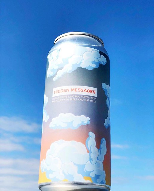 ☁️🐇☁️ Hidden Messages ☁️🐇☁️ We traveled to Chicago to @pipeworksbrewing a couple months ago for this collaboration. This is a Citra, Simcoe & Mosaic hopped IPA with Spelt & Oat Malt. . This is only available in Chicago