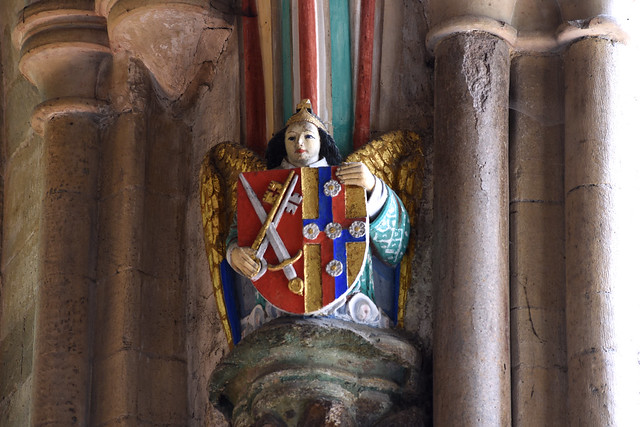 Winchester, Hampshire, cathedral, Langton's chantry chapel, vault, detail