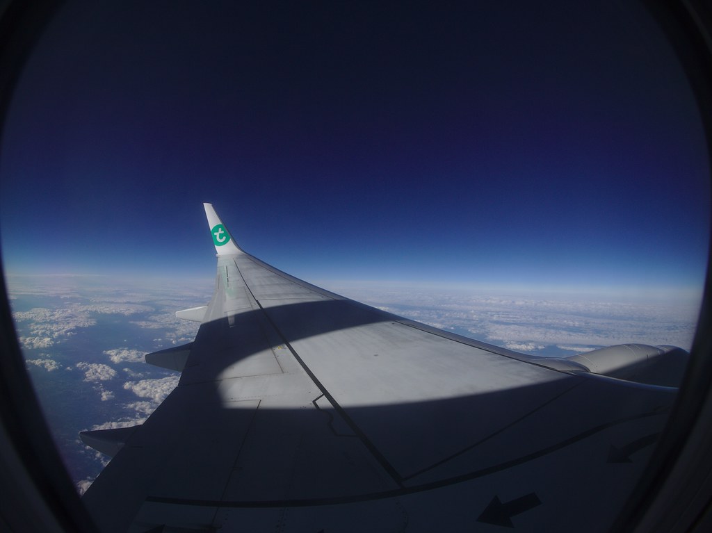 Airplane Window View (left)