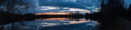 finland mikkeli urpola sunset panorama