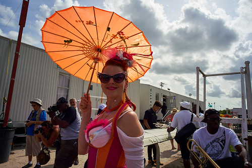 Lady Rollers on Jazz Fest Day 6 - May 3, 2019. Photo by Eli Mergel.