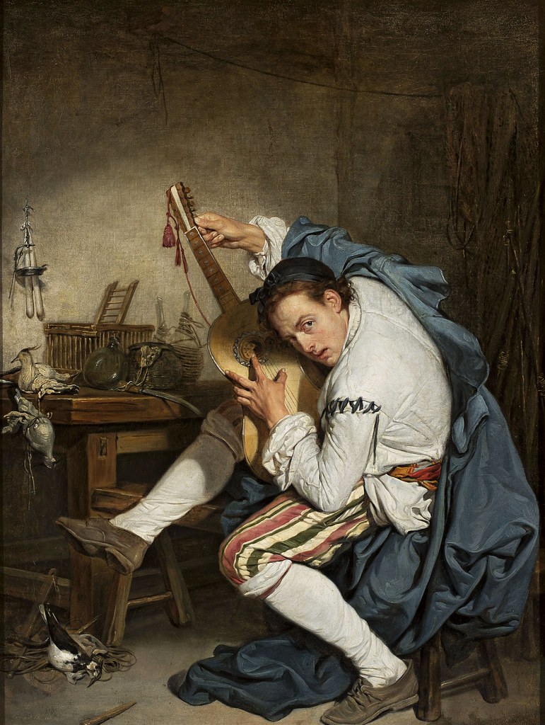 Jean-Baptiste Greuze (1725-1805) - Gitarzysta (c.1756)
