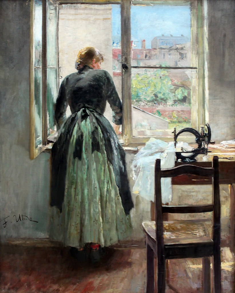 Fritz von Uhde «At the Window », 1890 г.