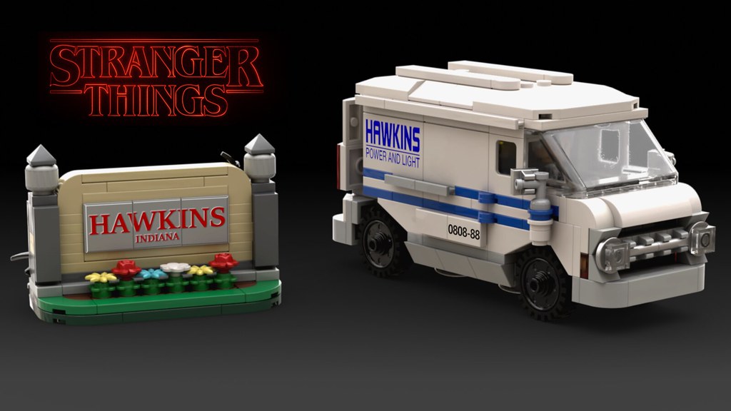 Stranger Things Van and Sign